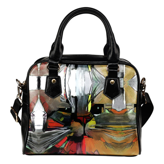 Art Cat Shoulder Handbag Cat Handbag
